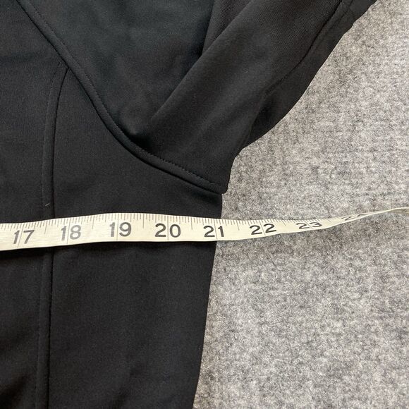 Uniqlo Hooded Jacket Womens Size XL Soft Shell Lined Pockets Black - Picture 8 of 10